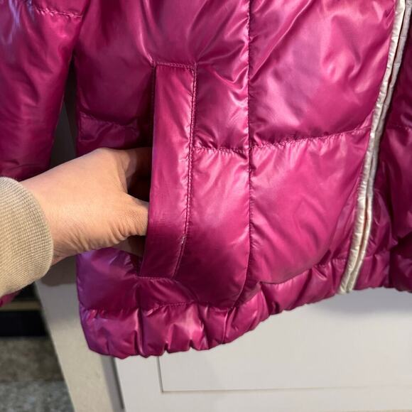 Kjus Women's Backflip Jacket Goose Down Reversible Puffer Pink Gray Size 2XL - Picture 3 of 9